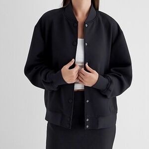 Luxe Lounge Oversized Bomber Jacket